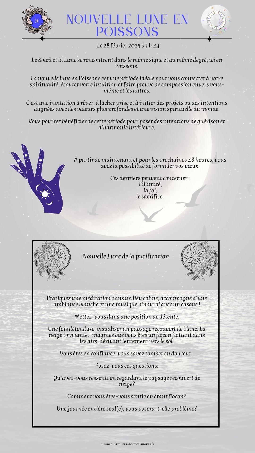 Nouvelle lune en Poissons