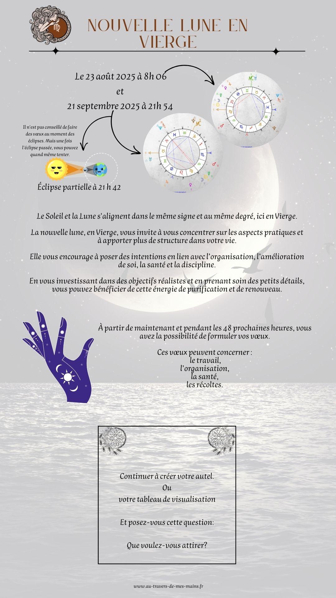 Nouvelle lune en vierge
