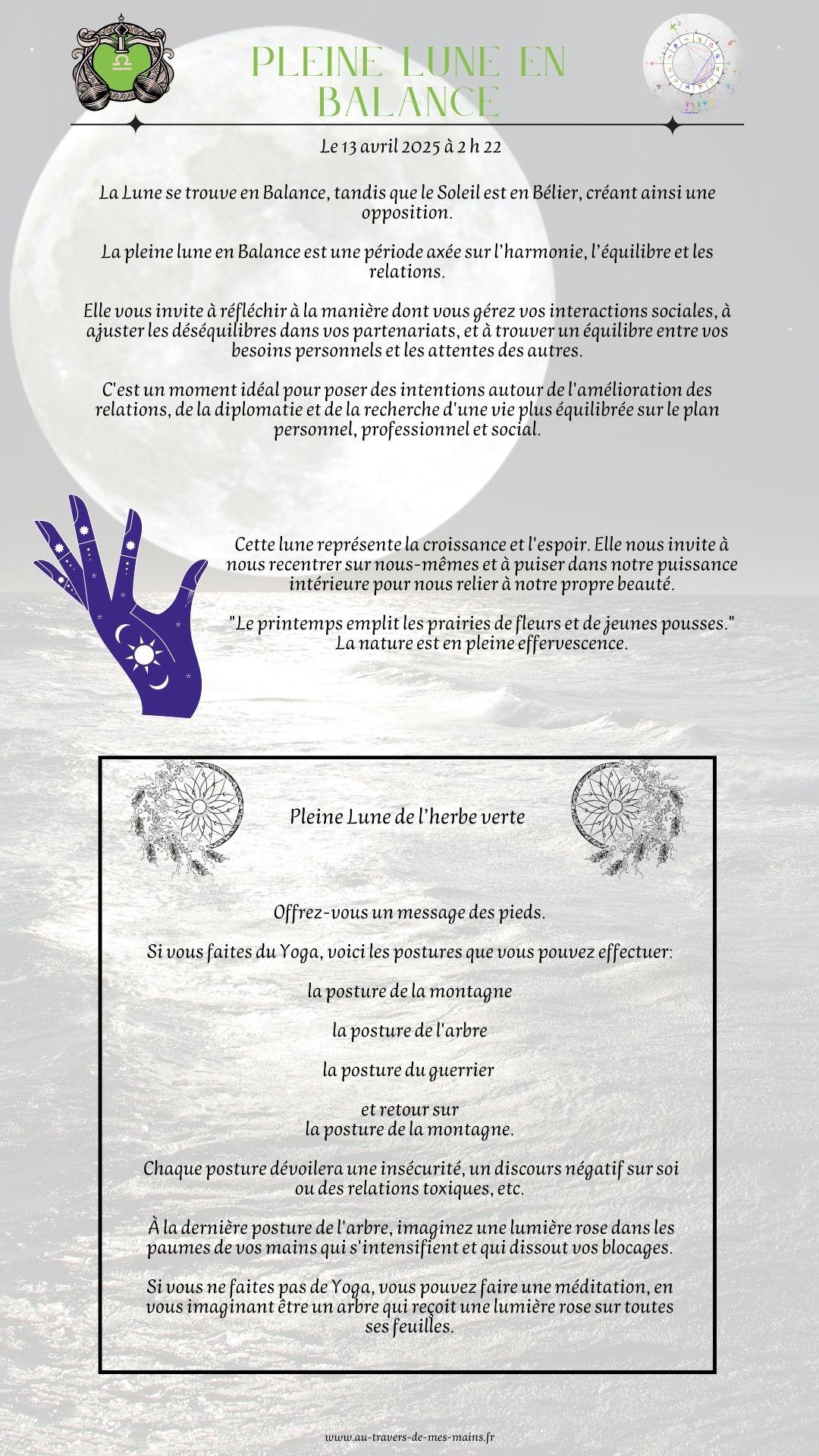 Pleine lune en balance