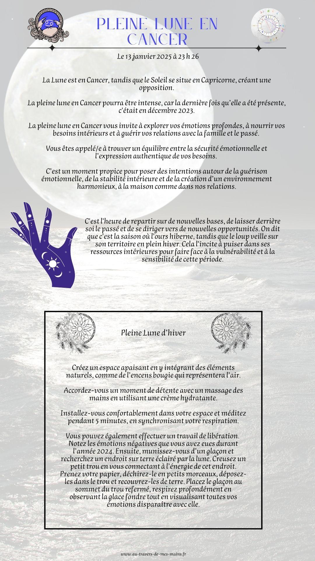 Pleine lune en cancer